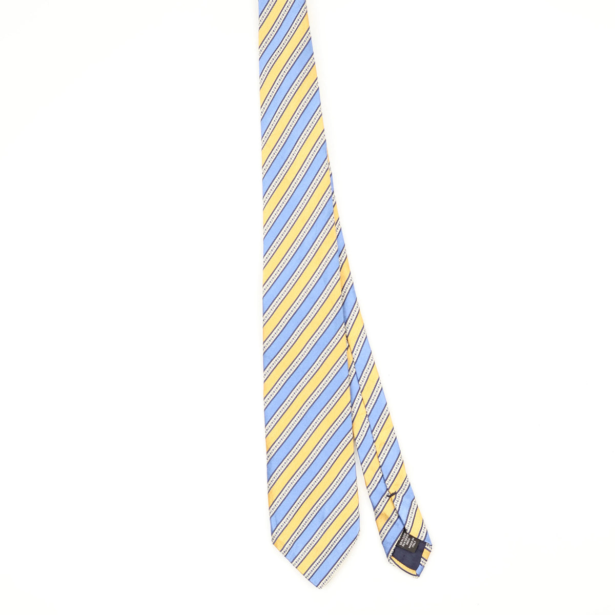 Front Front of Vintage 1990's Ermenegildo Zegna Striped Patterned Tie