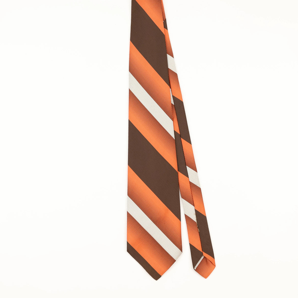 Front of Vintage 1980's Striped Patterned Tie