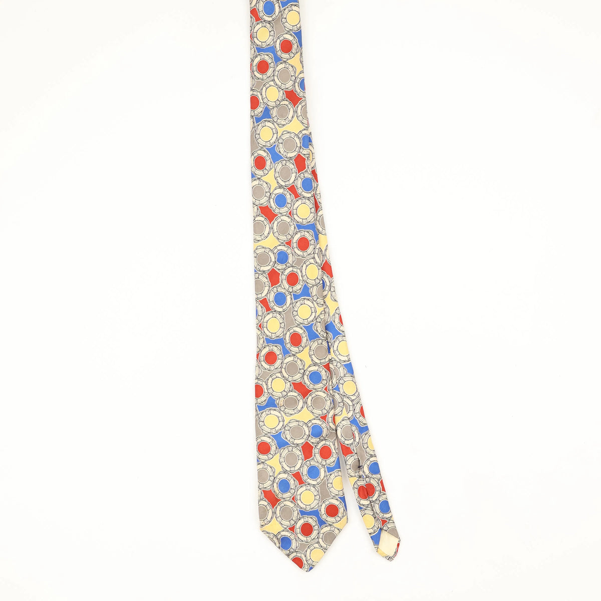 Front Front of Vintage 1990's Geometric Patterned Tie