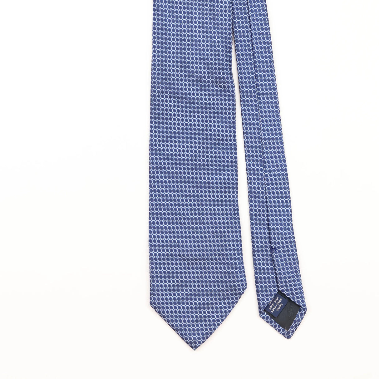 Front Detail of Vintage Geometric Patterned Tie