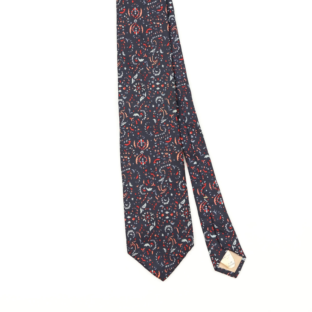 Front Front Detail of Vintage 1990's Charing Cross Abstract Patterned Tie