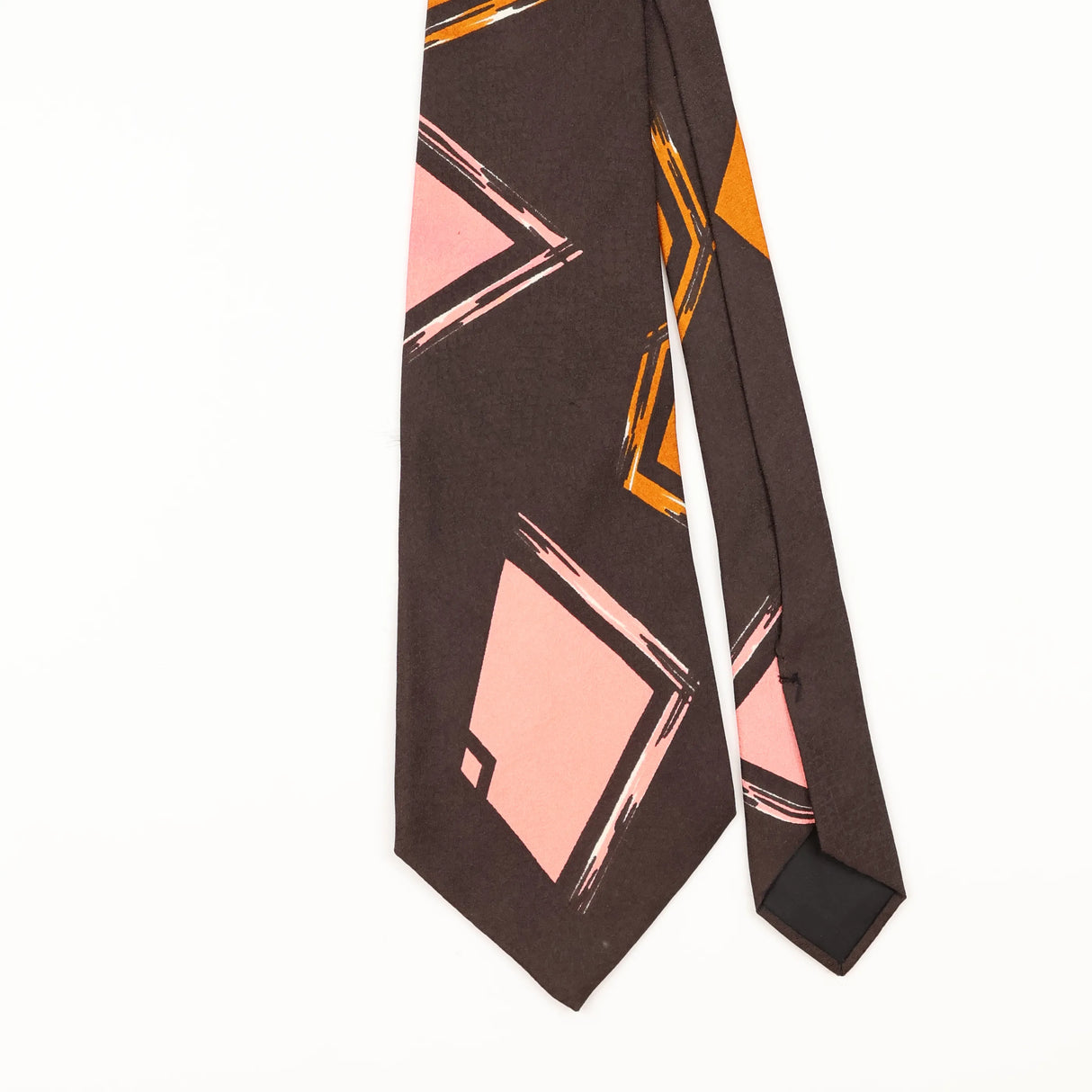 Front Detail of Vintage 1980's Pierre Cardin Abstract Patterned Tie