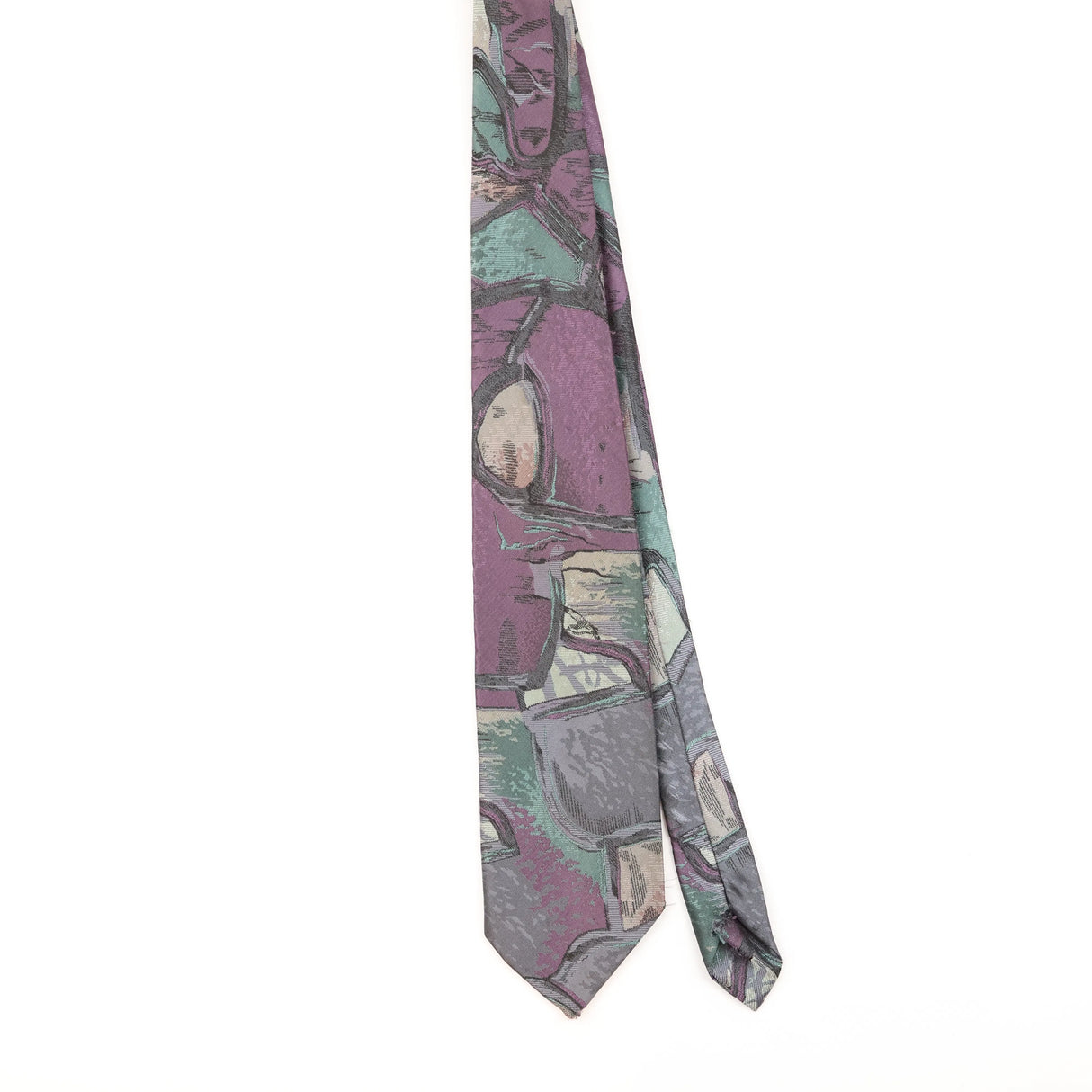 Front of Vintage 1990's Abstract Patterned Tie