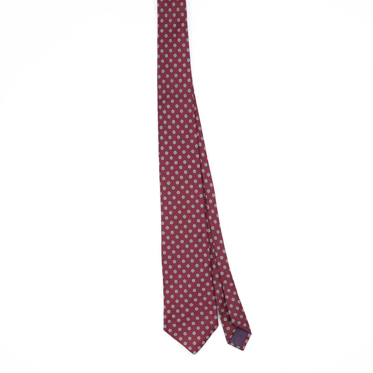 Front Front of Vintage 1990's Foulard Geometric Patterned Tie