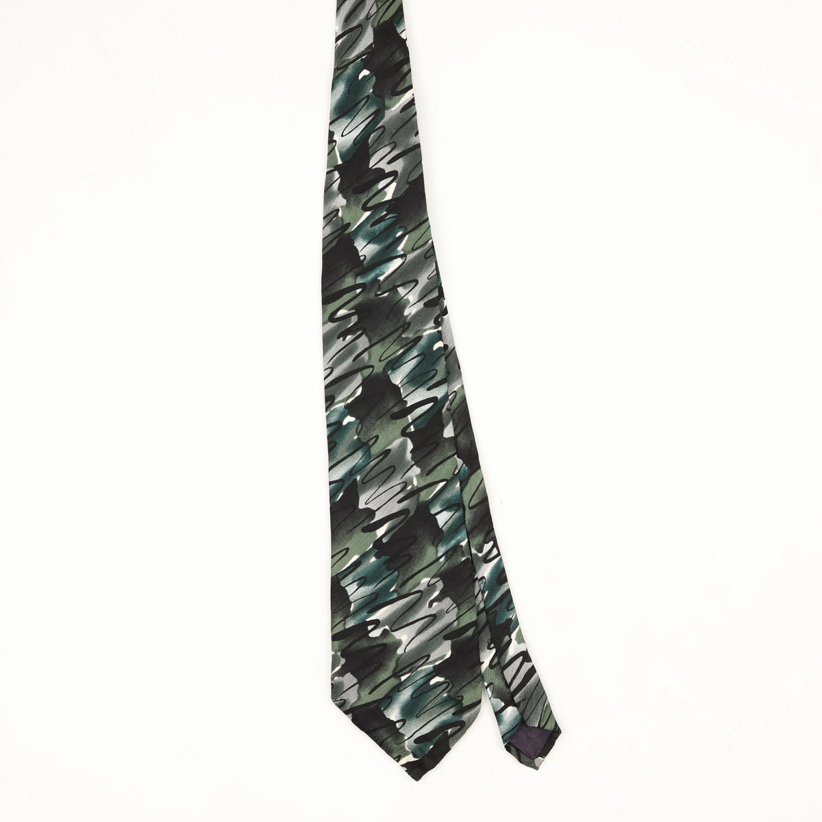 Front Front of Vintage 1990's Jerry Garcia Bee Hive Abstract Patterned Tie