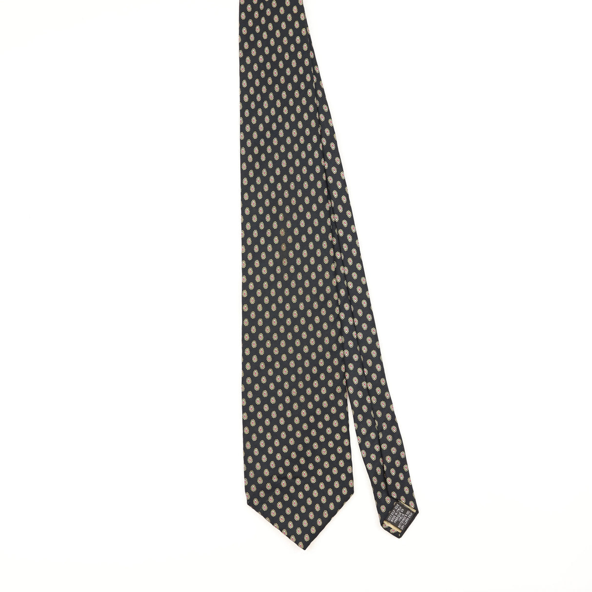 Front of Vintage 1990's Tie Rack Angelo Bosani Paisley Patterned Tie