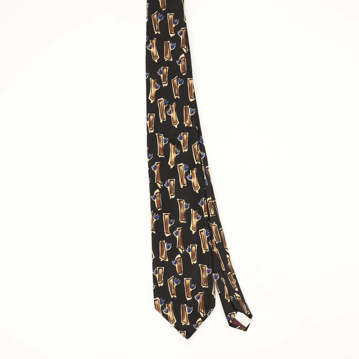 Front Front of Vintage 1990's Geometric Patterned Tie