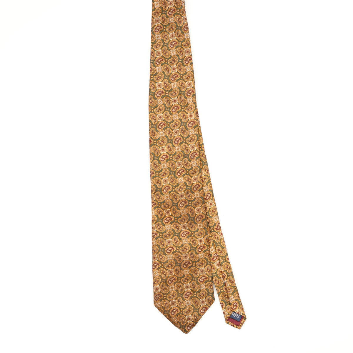 Front Front of Vintage 1990's Paisley Patterned Tie