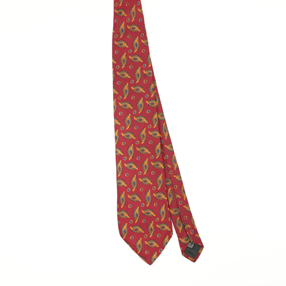 Front of Vintage 1990's Francesco Smalto Geometric Patterned Tie