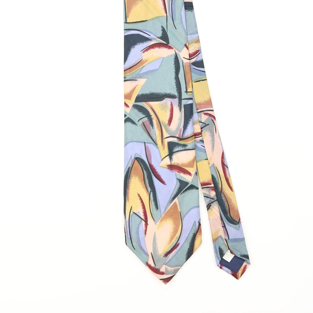 Front Detail of Vintage Abstract Patterned Tie
