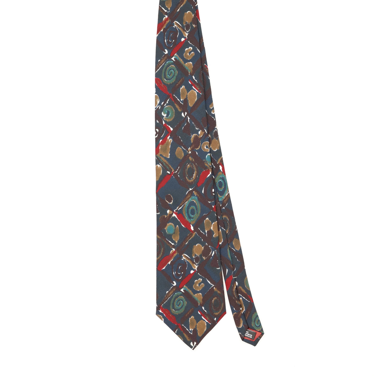 Front Front of Vintage 1990's Bugle Boy Abstract Patterned Tie