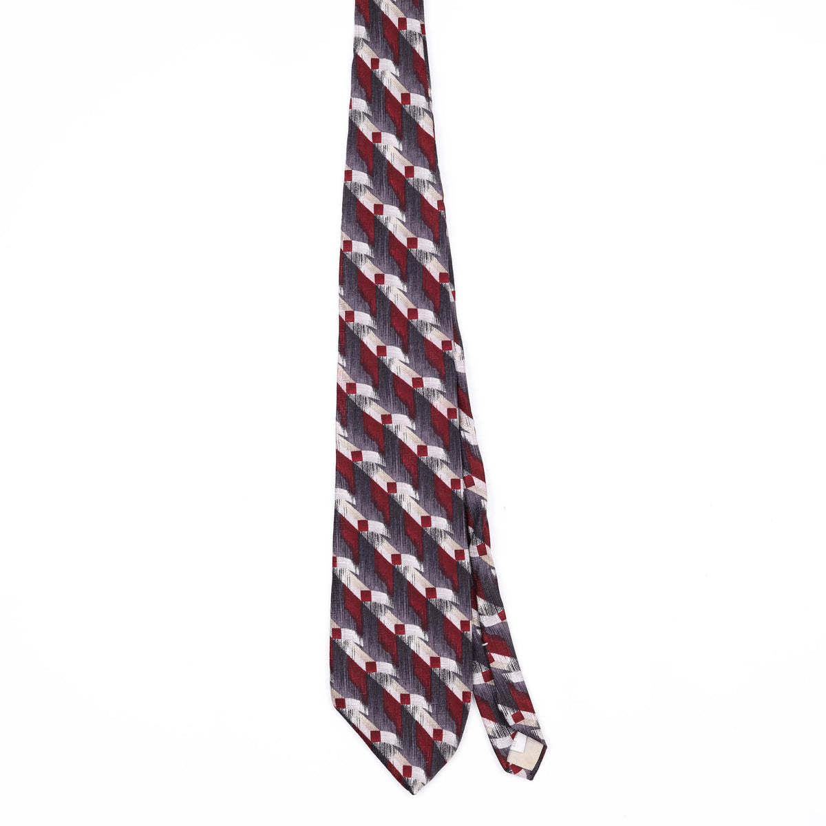Front Front of Vintage 1990's Pierre Cardin Geometric Patterned Tie
