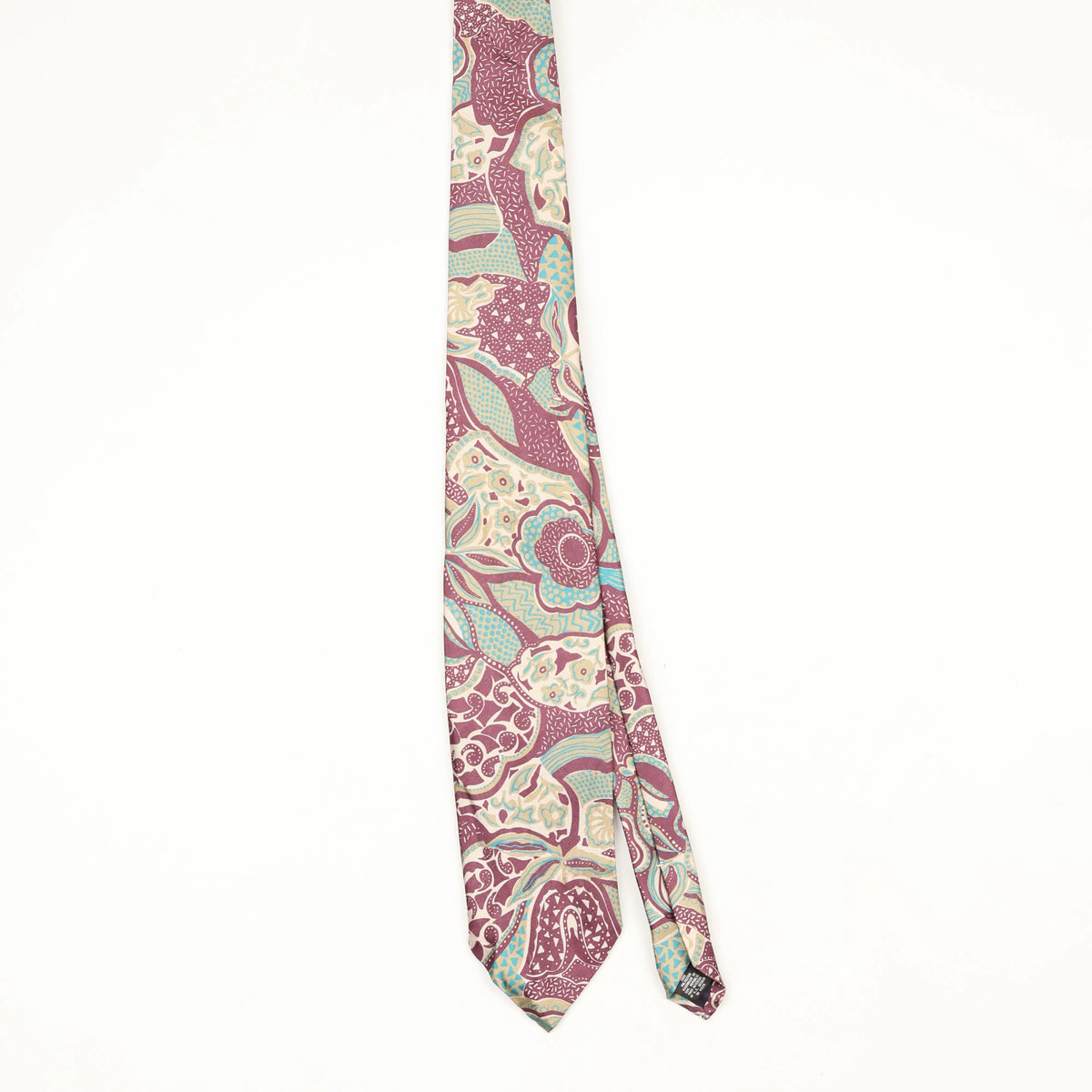 Front Front of Vintage 1990's Oleg Cassini Abstract Patterned Tie