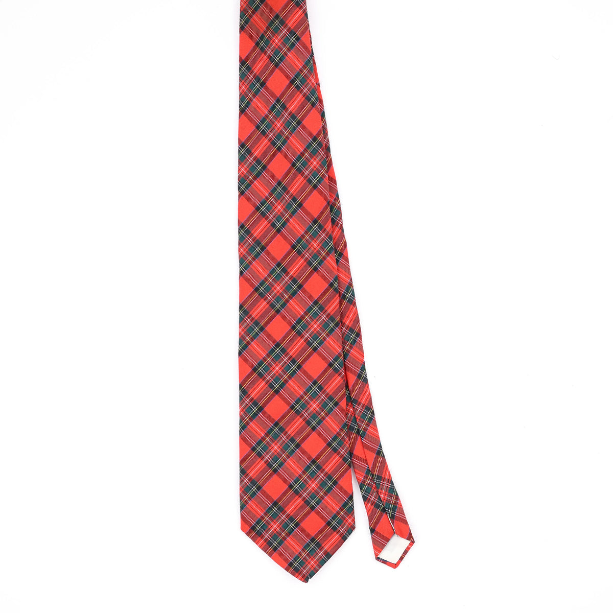Front Front of Vintage 1990's Tartan Plaids & Checks Patterned Tie
