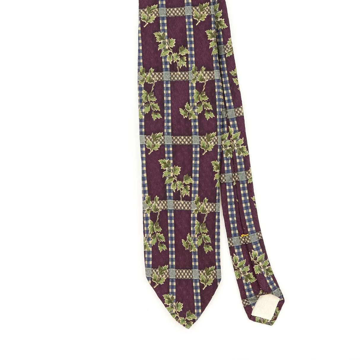 Front Detail of Vintage 1990's Nordstrom Floral Patterned Tie