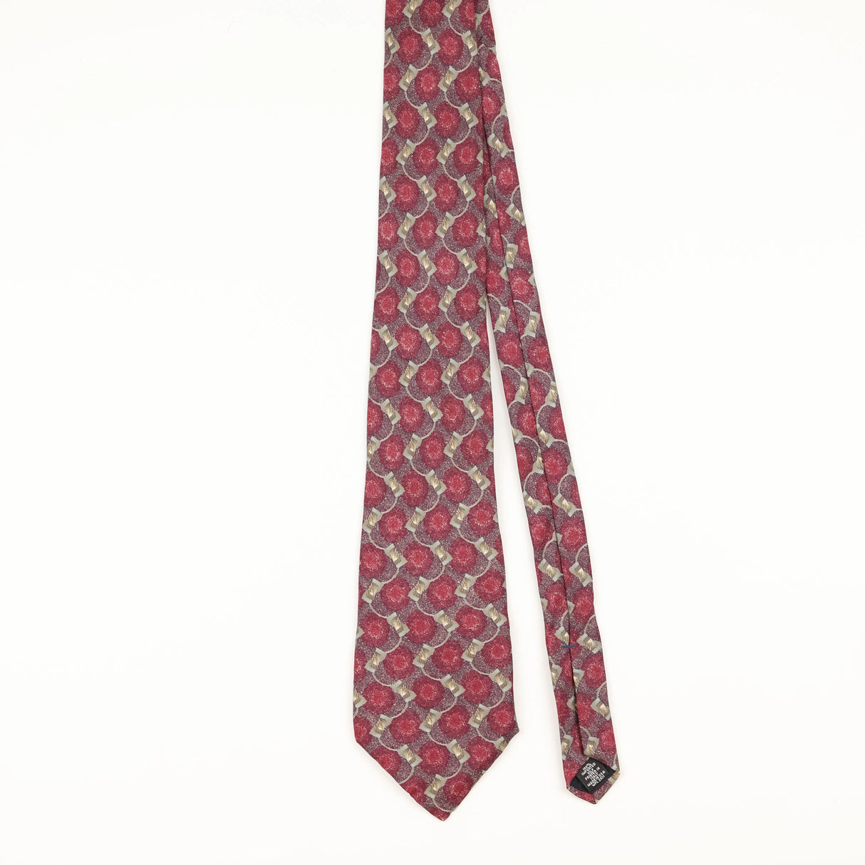 Front of Vintage 1990's Geometric Patterned Tie
