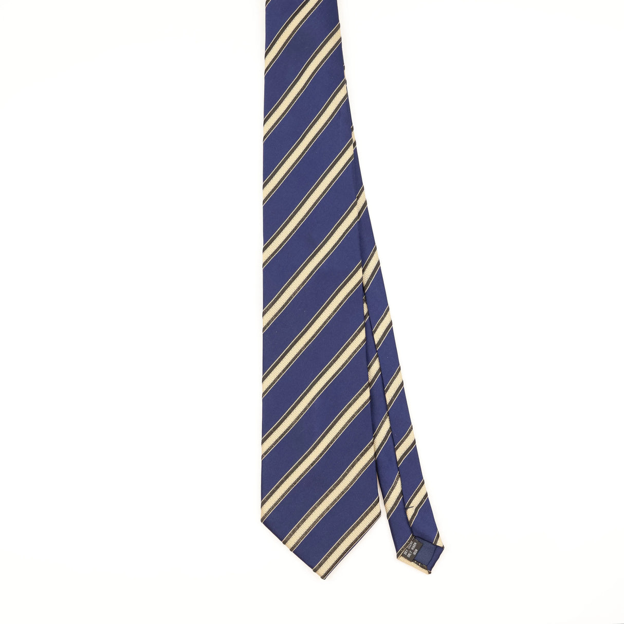 Front of Vintage 1990's Brioni Striped Patterned Tie