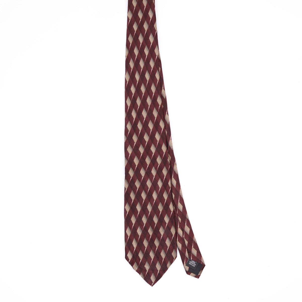 Front Front of Vintage 1990's Geometric Patterned Tie
