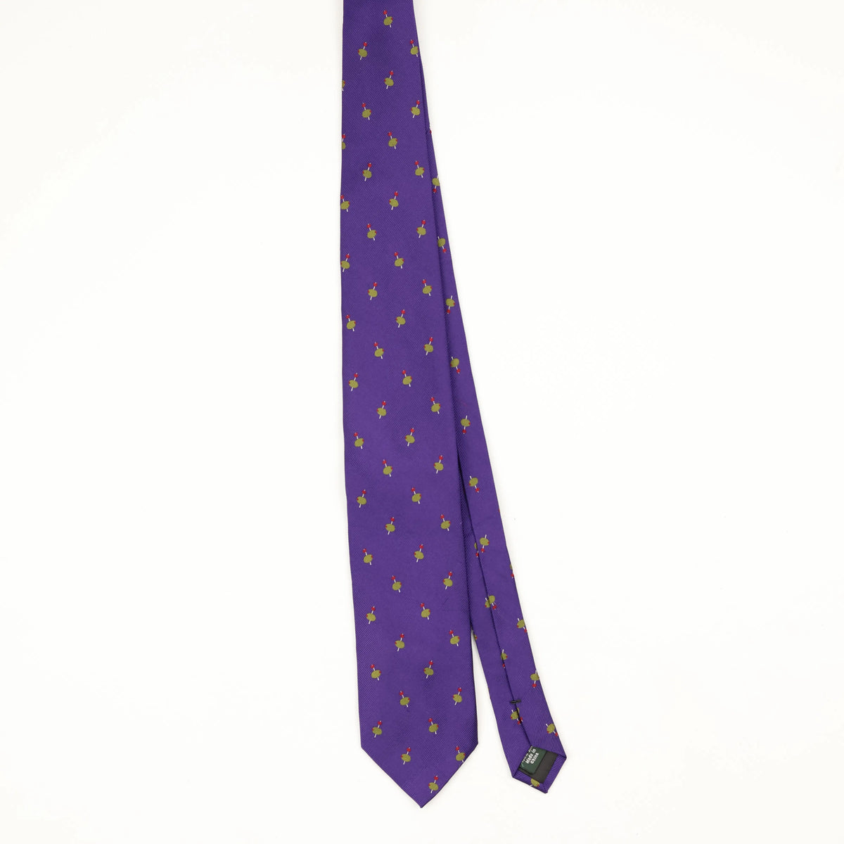 Front Front of Vintage 1990's J.Crew Olives Geometric Patterned Tie