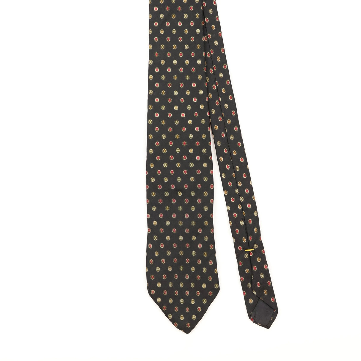 Front Detail of Vintage 1990's Stafford Geometric Patterned Tie