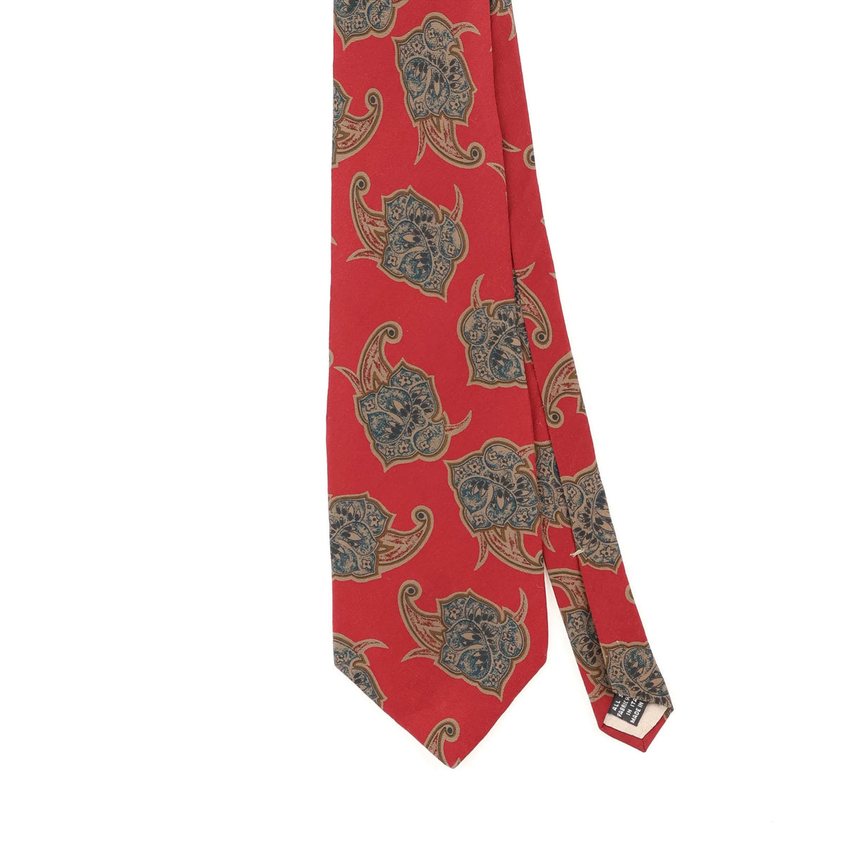 Front Front Detail of Vintage 1990's Christian Dior Geometric Patterned Tie