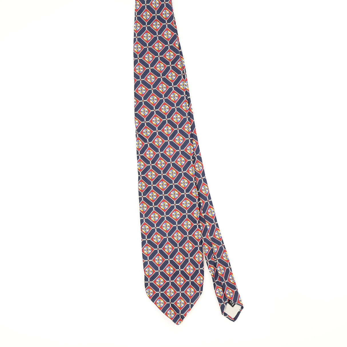 Front Front of Vintage 1990's Geometric Patterned Tie