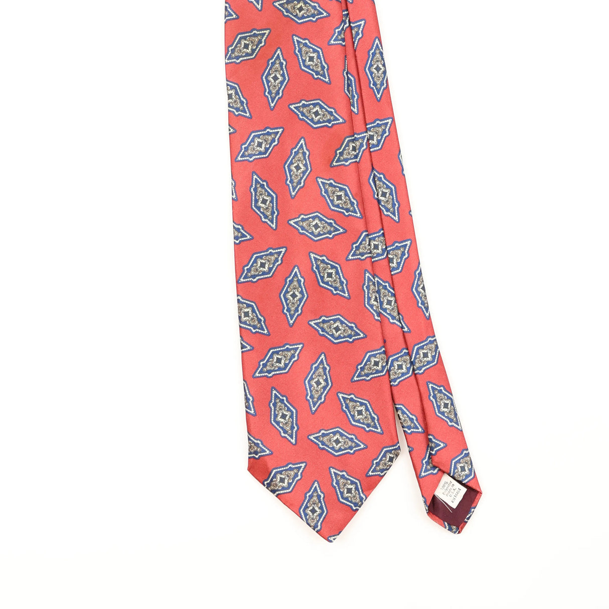 Front Detail of Vintage 1990's Geometric Patterned Tie