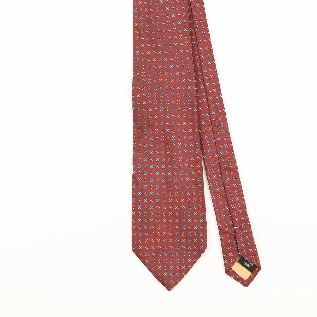 Front Detail of Vintage 1990's Geometric Patterned Tie