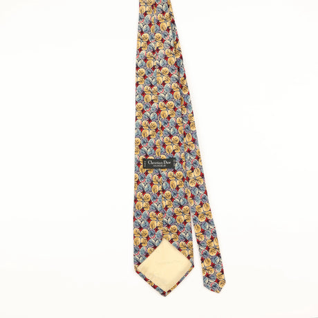 Back of Vintage 1990's Christian Dior Geometric Patterned Tie