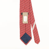 Back Detail of Vintage Ermenegildo Zegna BNWT Dolphin Geometric Patterned Tie