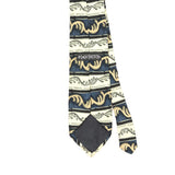 Back Back Detail of Vintage 1990's Geometric Patterned Tie