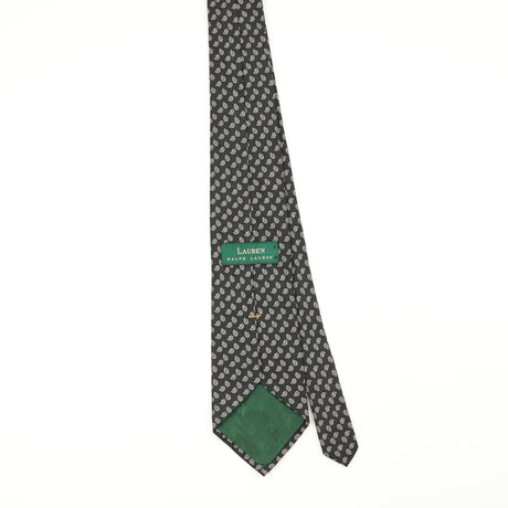 Back Back of Vintage 1990's Ralph Lauren Paisley Patterned Tie