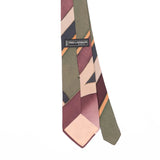 Back Back Detail of Vintage 1980's Ted Lapidus Striped Patterned Tie