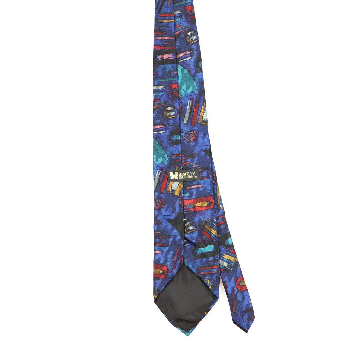 Back Back of Vintage 1990's Wembley Abstract Patterned Tie