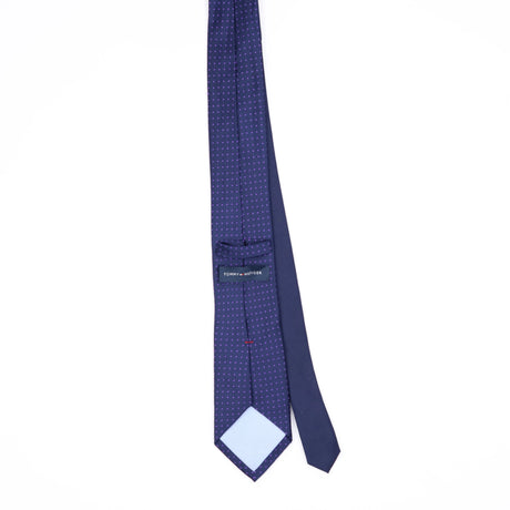 Back Back of Vintage Tommy Hilfiger Polka Dot Patterned Tie