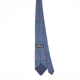 Back Back of Vintage 1980's Paisley Patterned Tie