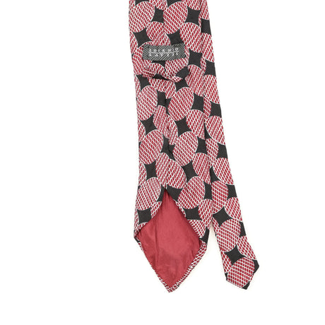 Back Back Detail of Vintage 1990's Geometric Patterned Tie
