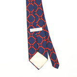 Back Back Detail of Vintage 1990's Chain Link Geometric Patterned Tie