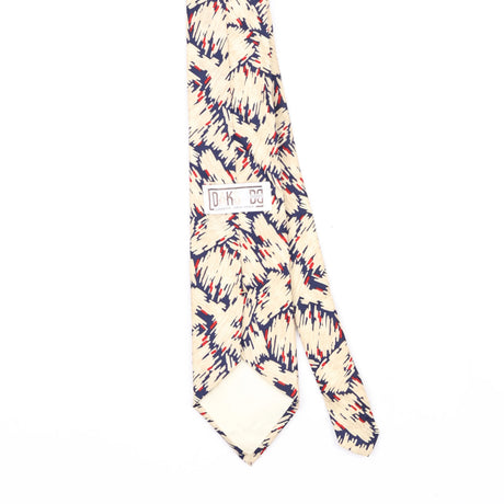 Back Back Detail of Vintage 1990's Abstract Patterned Tie