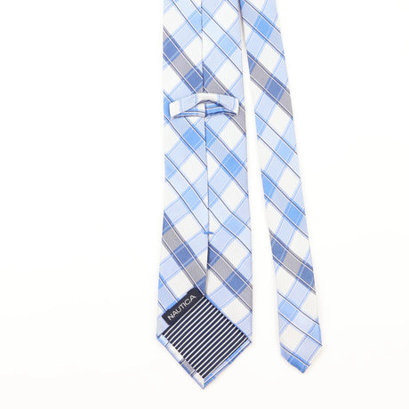 Back Detail of Vintage Nautica Check Patterned Tie