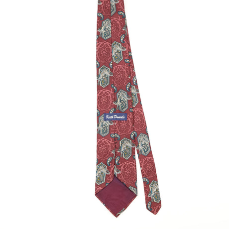 Back of Vintage 1990's Paisley Patterned Tie