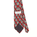Back Detail of Vintage 1990's Louis Feraud Paris Geometric Patterned Tie