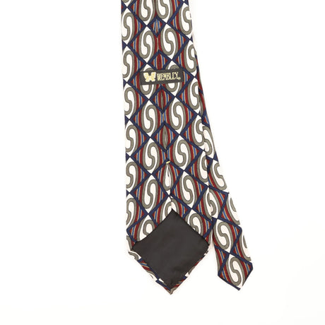 Back Detail of Vintage 1990's Wembley Geometric Patterned Tie