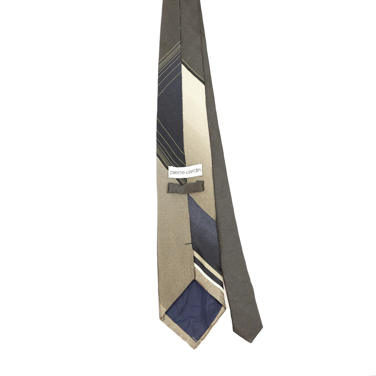 Back Back of Vintage 1990's Pierre Cardin Geometric Patterned Tie