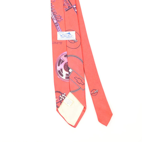 Back Back Detail of Vintage 1990's Ralph Marlin Corvette Abstract Patterned Tie