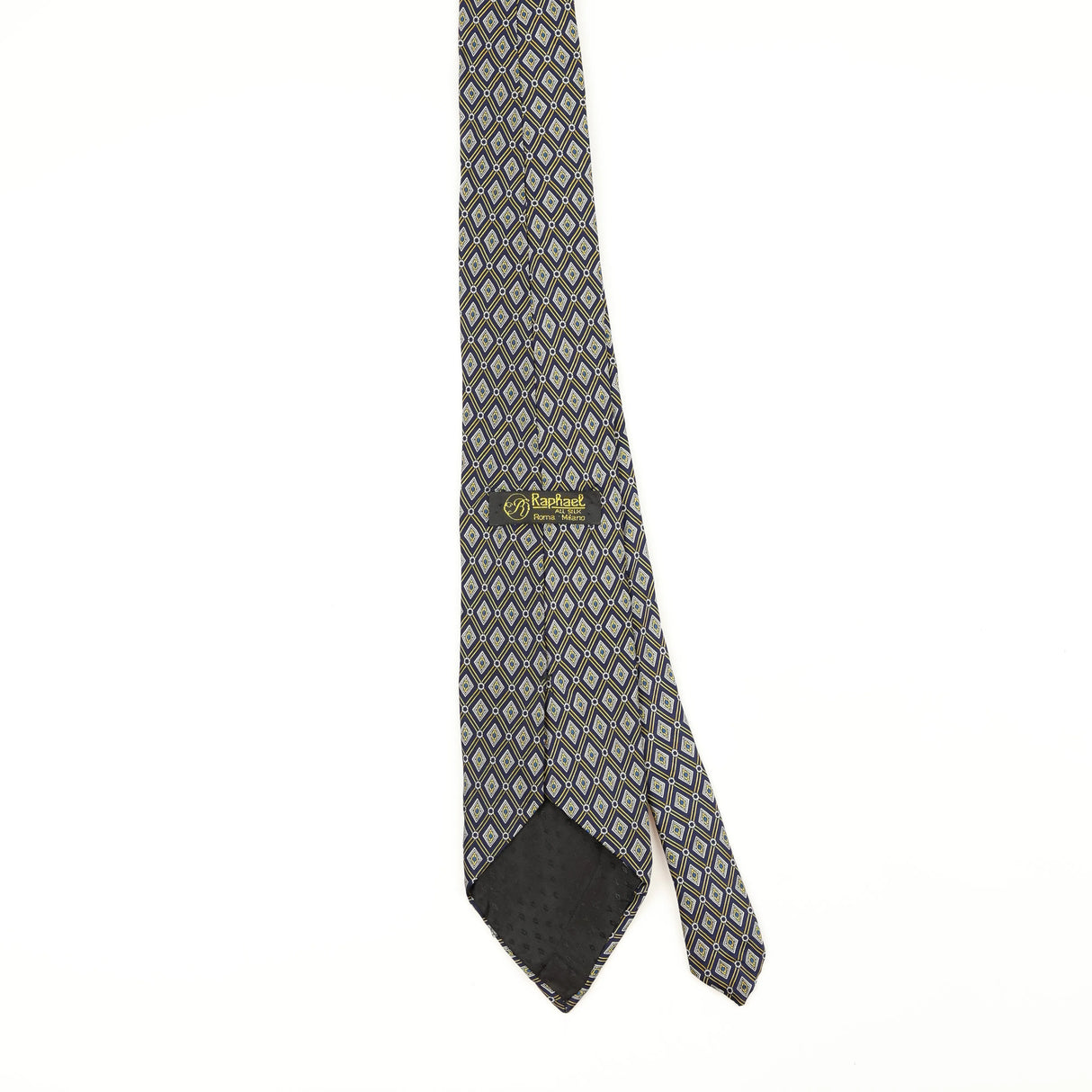 Back Back of Vintage 1990's Geometric Patterned Tie