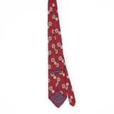 Back Back of Vintage 1990's Claiborne Golf Ball Geometric Patterned Tie