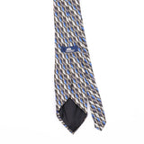 Back Back Detail of Vintage 1990's Stafford Geometric Patterned Tie
