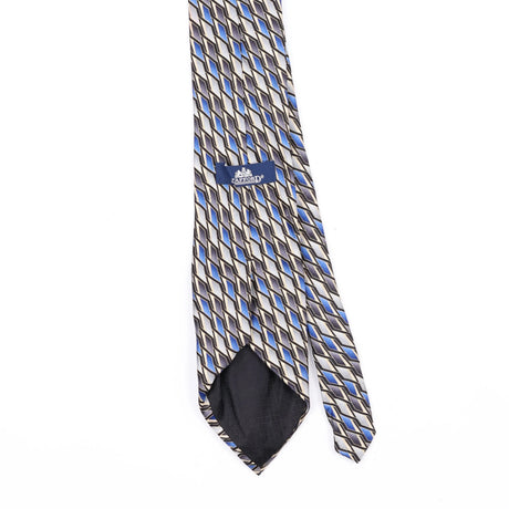 Back Back Detail of Vintage 1990's Stafford Geometric Patterned Tie