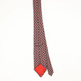 Back Back of Vintage 1990's Turnbull & Asser Geometric Patterned Tie